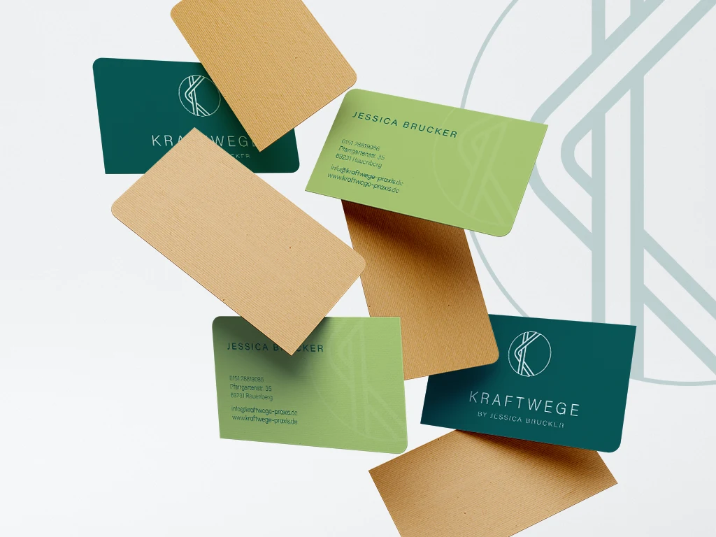 Visitenkarten Kraftwege Mockup