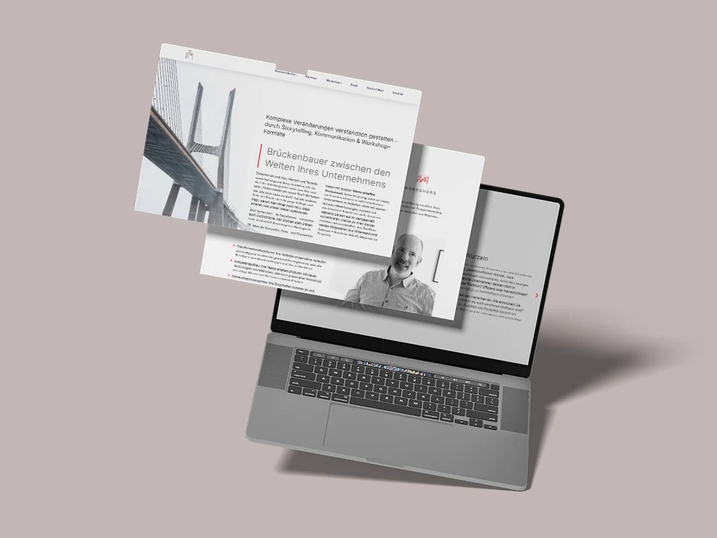 Webseite ihoch4 Mockup